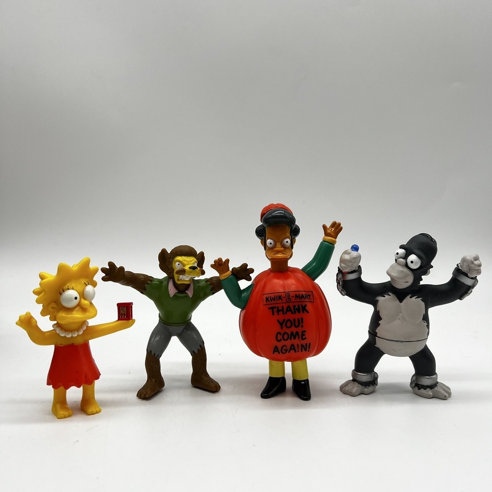 Simpsons Pumpkin Apu Wolf Flanders Lisa Gorilla Homer Tree House Burger King Toy